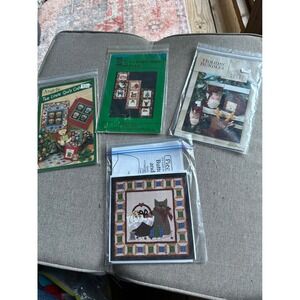 Lot of 4 Quilt Applique Patterns Art-to-Heart Patchworks Plus Holiday Seasonal